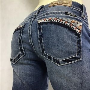 Miss Me Signature Boot Jeans Size 28 (**)^